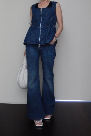 Orig. BOTTEGA VENETA Jeansweste Gr. 36-38, NP 1'690.--