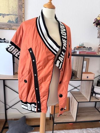 D&G Veste Bomber  "Amore" Orange - sold out  PIÈCE DE DÉFILÉ