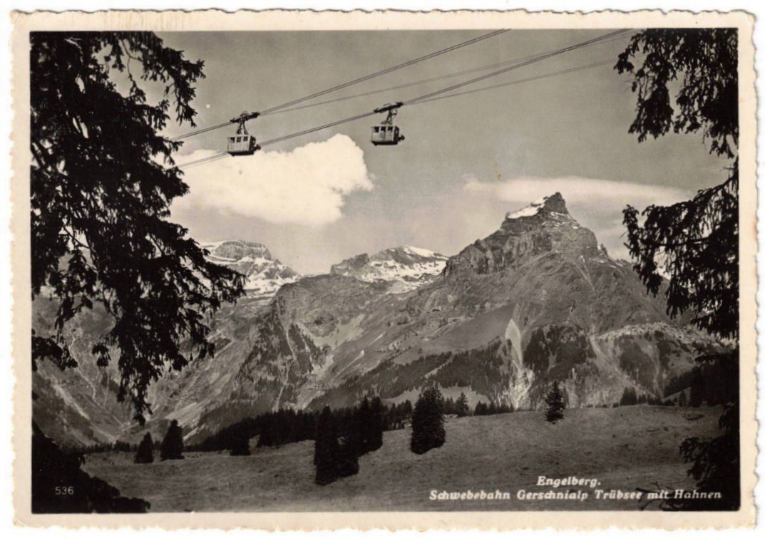 Cartoline postali: Engelberg - Luftseilbahn Gerschnialp--Trübsee – Usato da Binningen venduto da Mountainrider