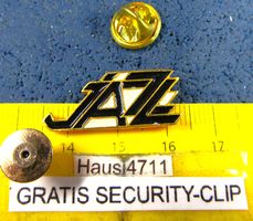 JAZZ MUSIC SCHMUCK PIN GEPRÄGT GOLDIG MIT SECURITY-CLIP