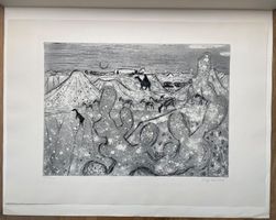 OLGA REINWALD RADIERUNG AQUATINTA SIGNIERT NUMMERIERT