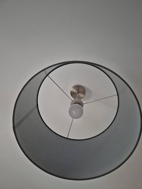 Kronleuchter & Deckenlampen: Grey fabric drum ceiling lamp – Gebraucht aus Zürich von sof_pz8l 2