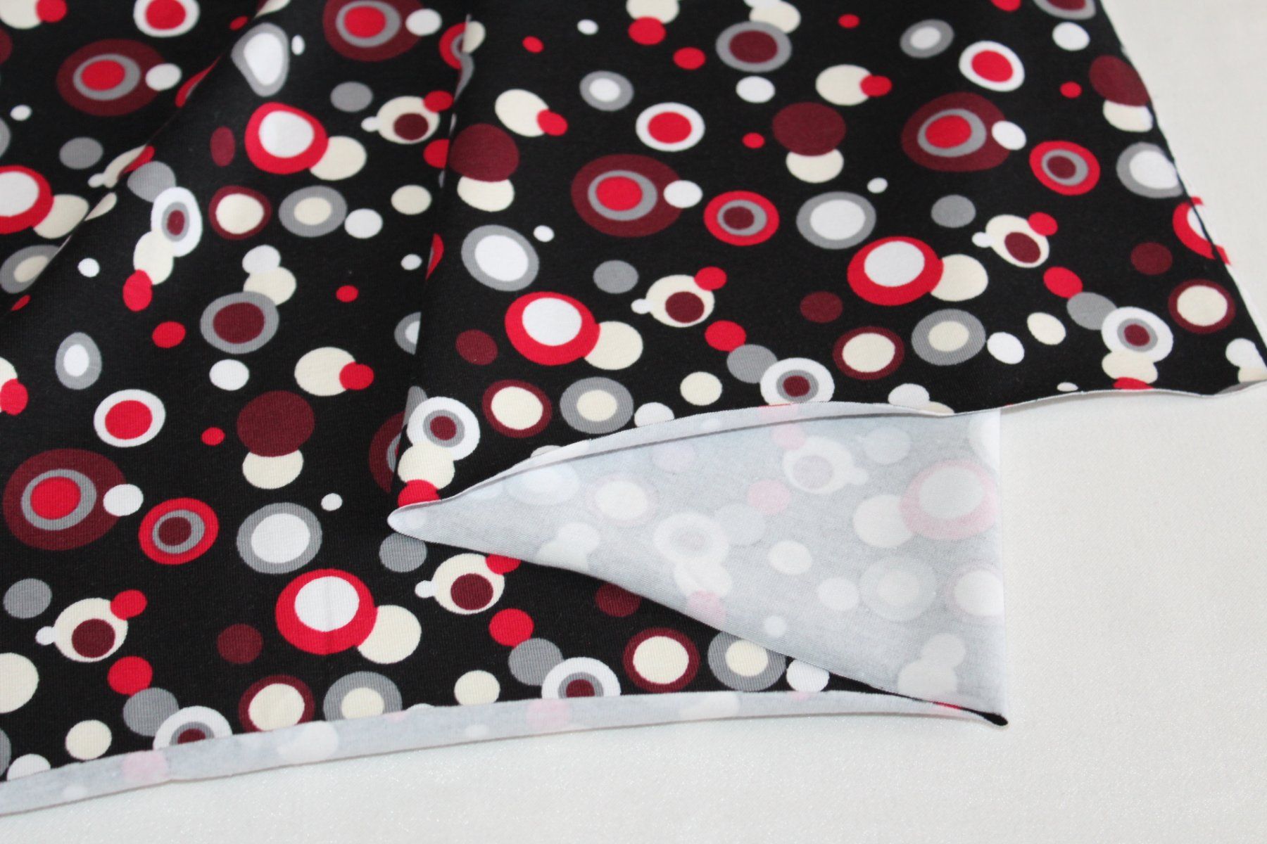 Tessuti: Stoff Baumwolljersey schwarz/Dots – Nuovo (secondo la descrizione) da Obfelden venduto da solomon111 2