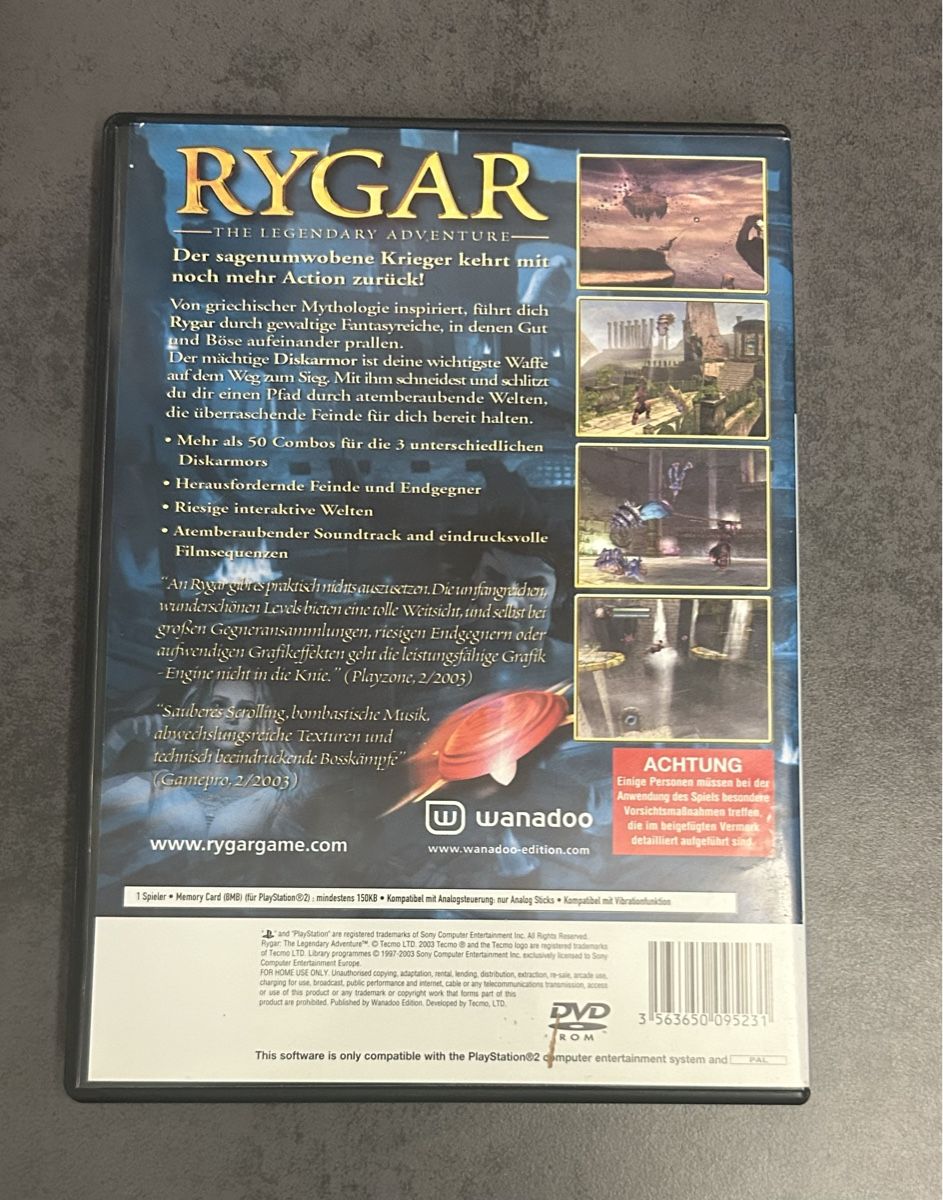 Spiele: Rygar The Legendary Adventure PS2 Game – Gebraucht aus ulisbach von efbtr 2