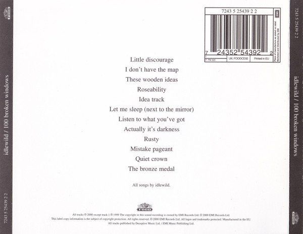 CDs: Idlewild – 100 Broken Windows – D'occasion à St.Gallen par jalamusic 1