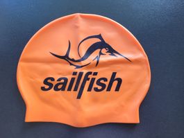 Badekappe Orange " Sailfish / Hotel Jakob"