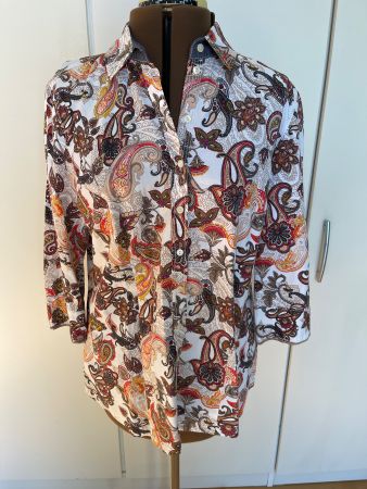 GERRY WEBER Bluse mit Paisley Muster, 40, 96% Bw/Elasthan