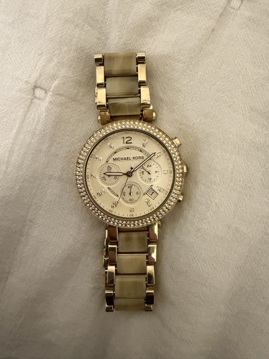 Michael Kors Orologi: Michael Kors Damenuhr Chronograph Gold – Usato da Näfels venduto da mar_2ptp