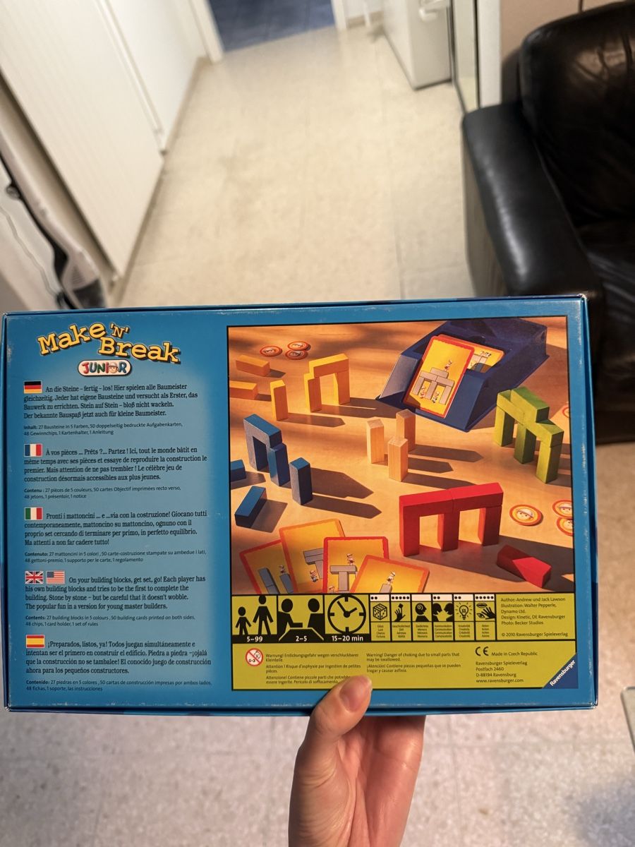 Ravensburger Giochi: Make 'n' Break Junior - Bauspiel für Kinder – Usato da Dietlikon venduto da lizz.yy 1