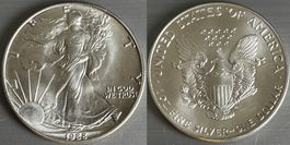 1988 American Silver Eagle 1oz .999 Silber