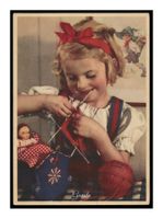 ENFANT - 1940 "Jeune Fille Mis en Scène de Couture"