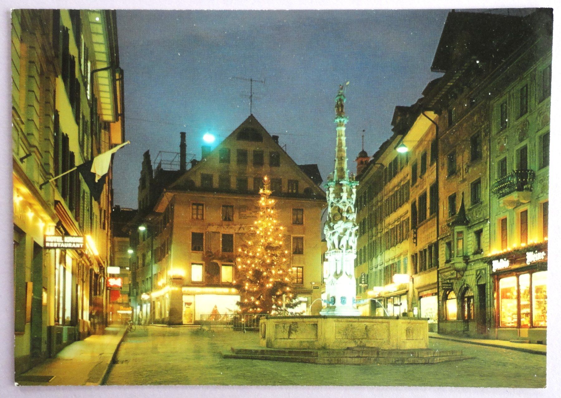 Ansichtskarten: Luzern - Lucerne, Weinmarkt – Gebraucht aus Fétigny von Billy2miny