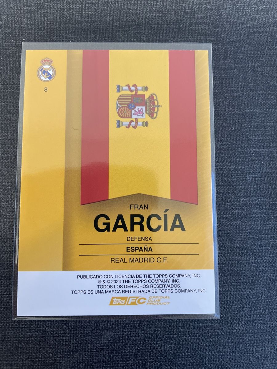 Topps Sammelbilder & Trading cards: Topps Fran Garcia Real Madrid – Neu (gemäss Beschreibung) aus Burgdorf von Sports_Cards_3400 1