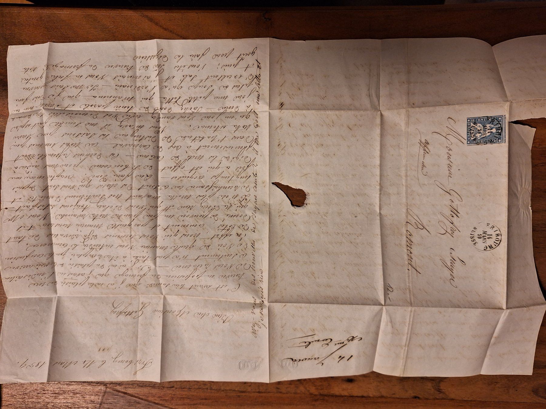 Tutti i francobolli: Strubelbrief 23C Fribourg – Usato da Balgach venduto da SIMEON27 3