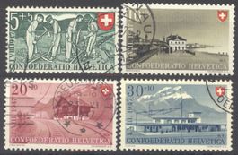 1947, Pro Patria, ohne Falz, gestempelt