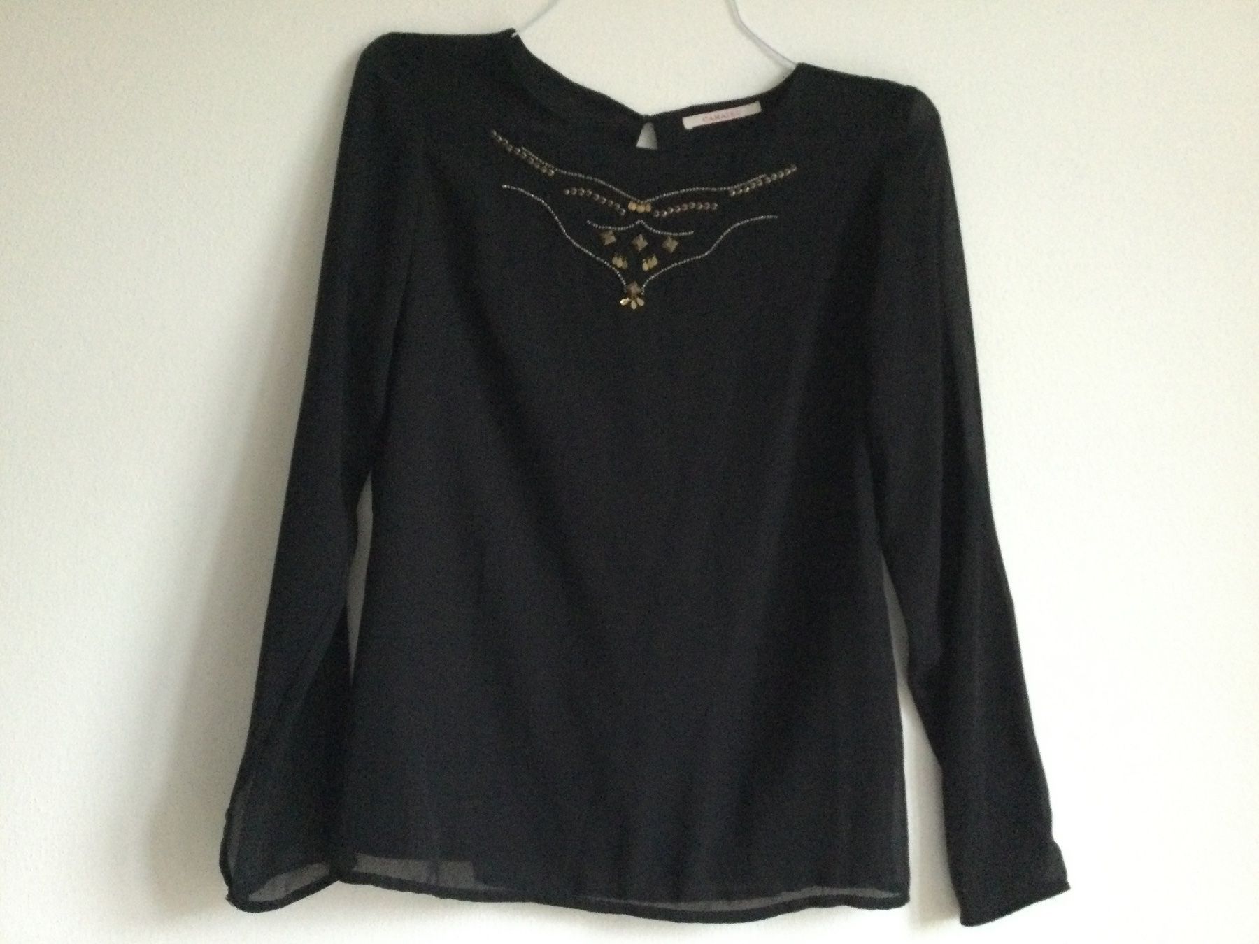 Tuniche: Schwarze geschmückte Tunika - Bluse - Bluse - tunique noire – Nuovo (secondo la descrizione) da Zürich venduto da Janakpur 6
