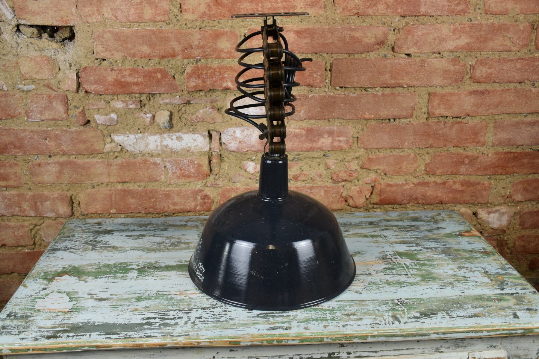 Lampadari & plafoniere: KE461 Emaille Scherenlampe /Deckenlampe/Fabriklampe – Usato da kraiburg am inn venduto da Vintage-Living 3