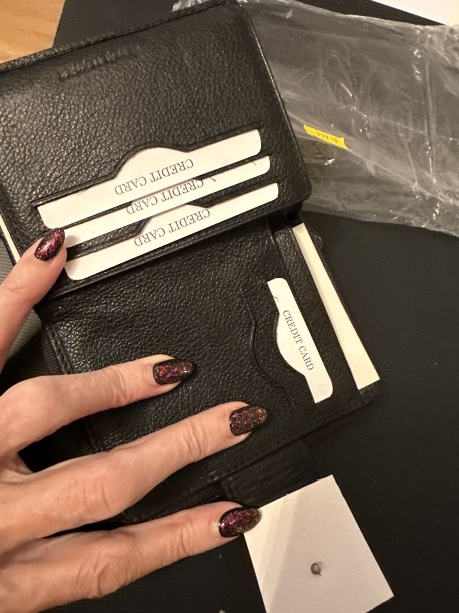 Portamonete: NEU**PORTEMONNAIE ECHTLEDER SCHWARZ**TOP GESCHENK*** – Nuovo e nell'imballaggio originale da Zürich venduto da Ceca52 3