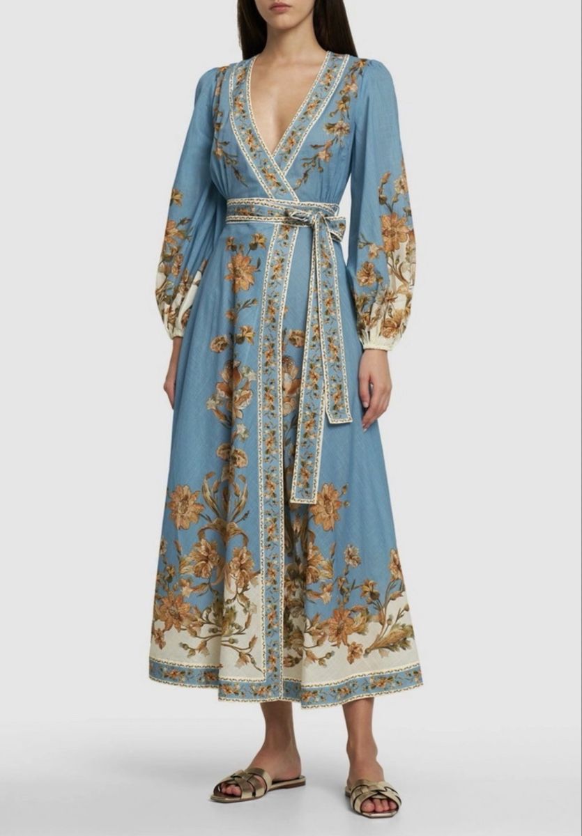 Zimmermann Vestiti: Zimmermann Floral Wrap Midi Dress – Usato da St.Josefen venduto da lop_lh8d