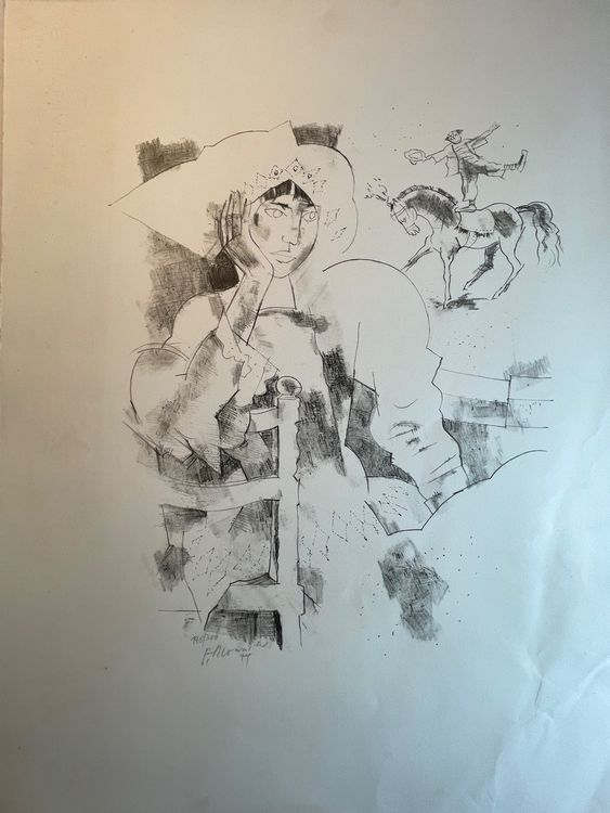 Lithographie von Paul MONNER  REF ARTA 16 II 1