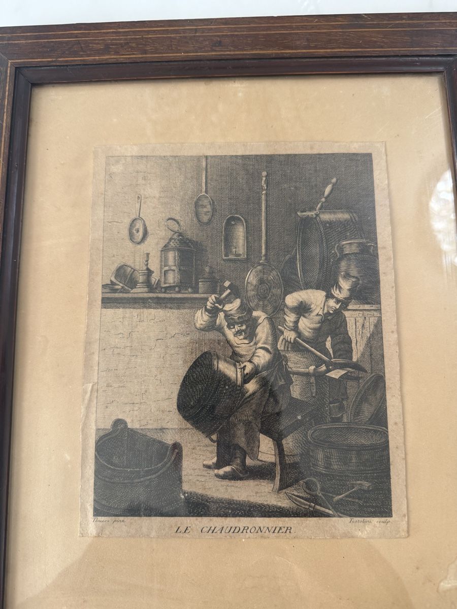 Incisioni: Barock Kupferstich Testolini Chaudronnier / Gravure – Usato da Vaux-sur-Morges venduto da GothamCity 2