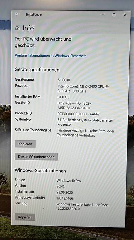 Custodie: Desktop PC Intel I5-2400 3.1GHz – Usato da Bellikon venduto da Artos1 1