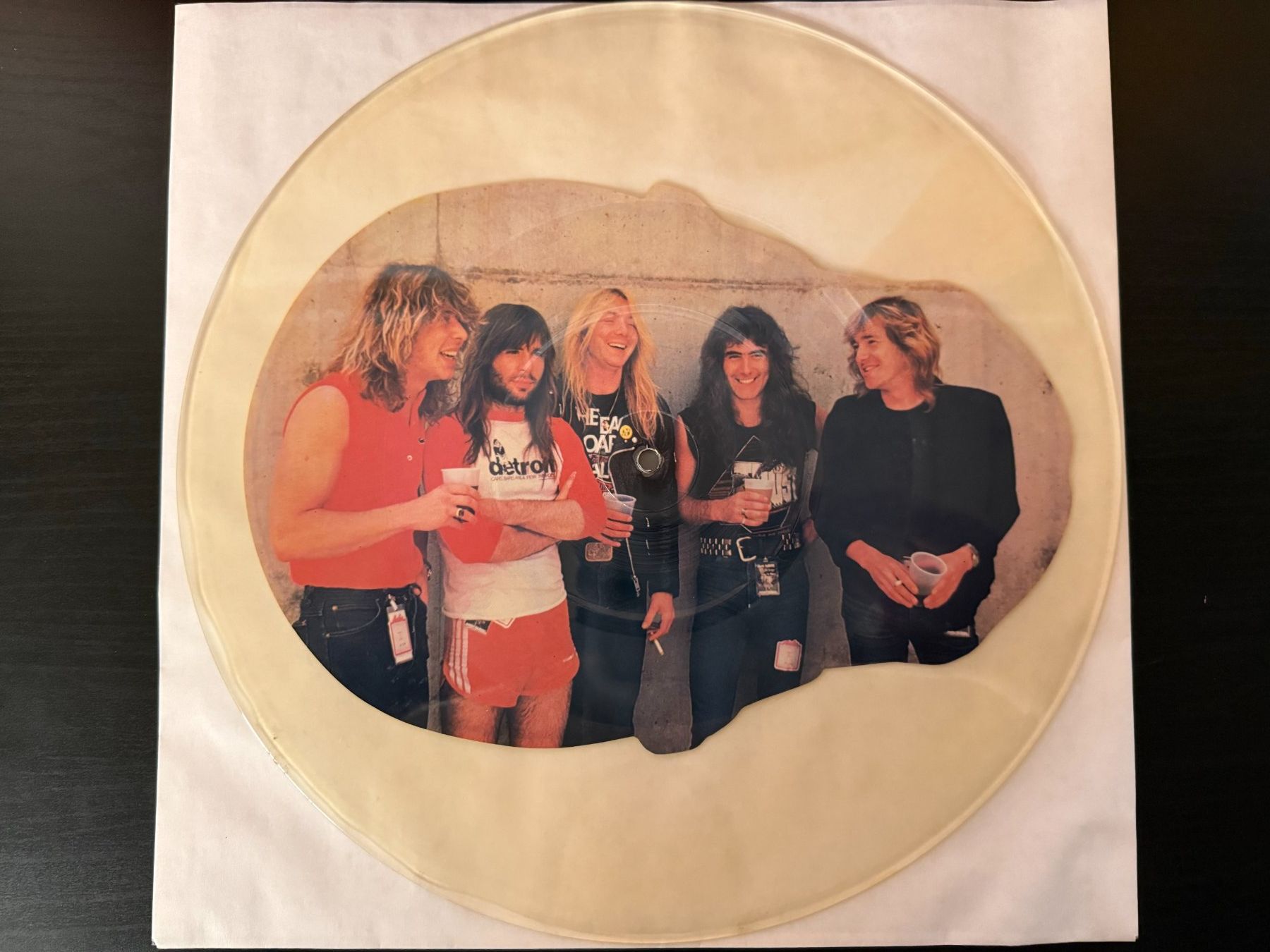 Dischi in vinile: Iron Maiden – Adrian Smith Interview Disc [7" Shape UK] – Difettoso da Tamins venduto da Dark-Skull-Vinyl 1