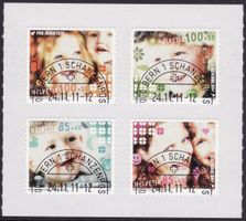 Pro Juventute Satz SBK-Nr. 401A-404A (Glück 2011) ET-Stempel