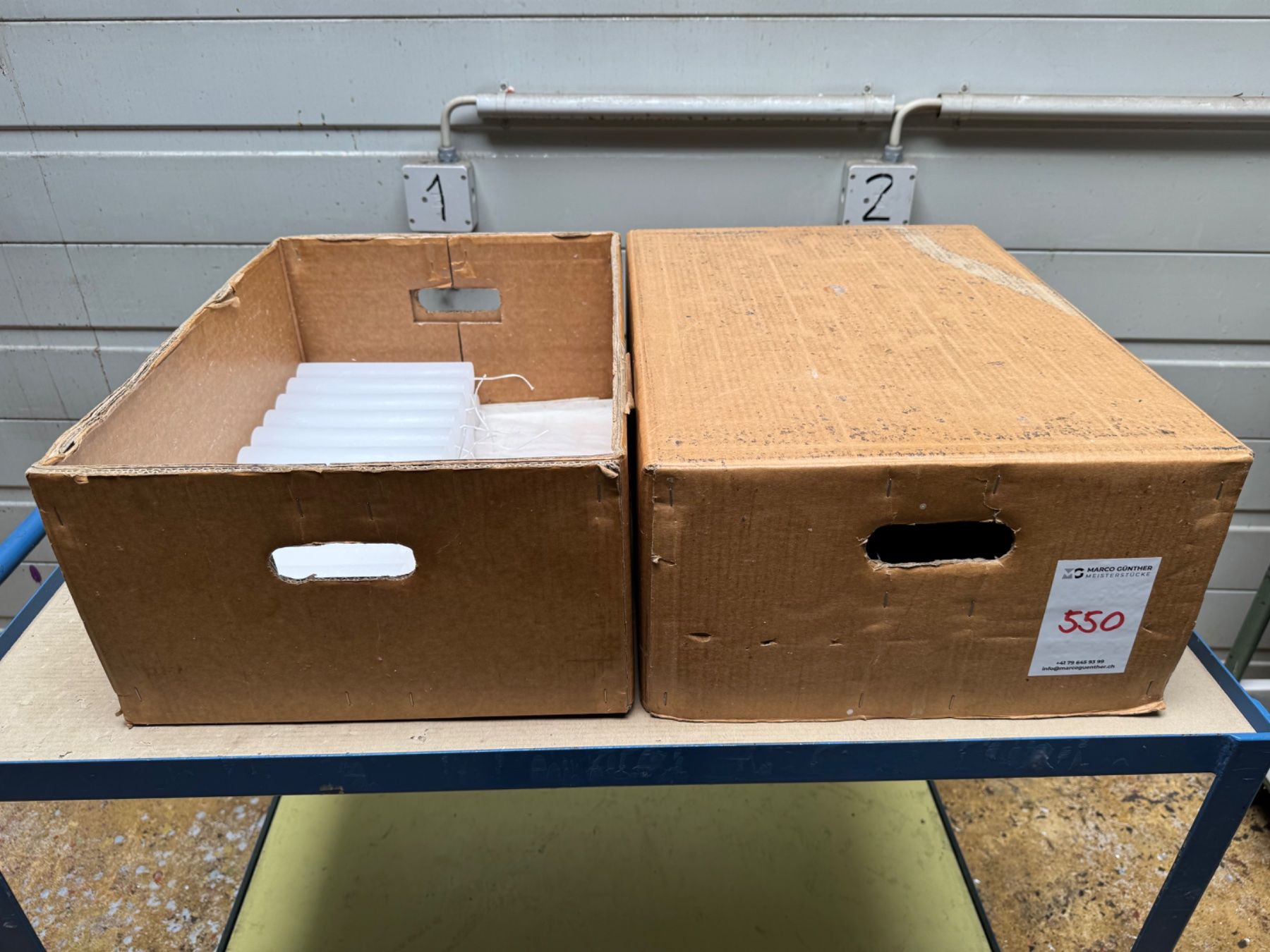 Candele: 550 Posten Raureifkerzen aus Liquidation – Usato da Derendingen venduto da Meisterstuecke 1