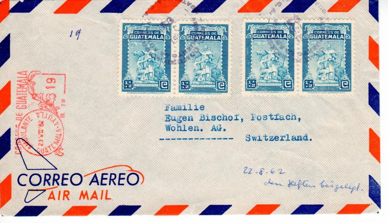 Tutti i francobolli: Brief, Guatemala nach Wohlen – Usato da Wolhusen venduto da Curver9