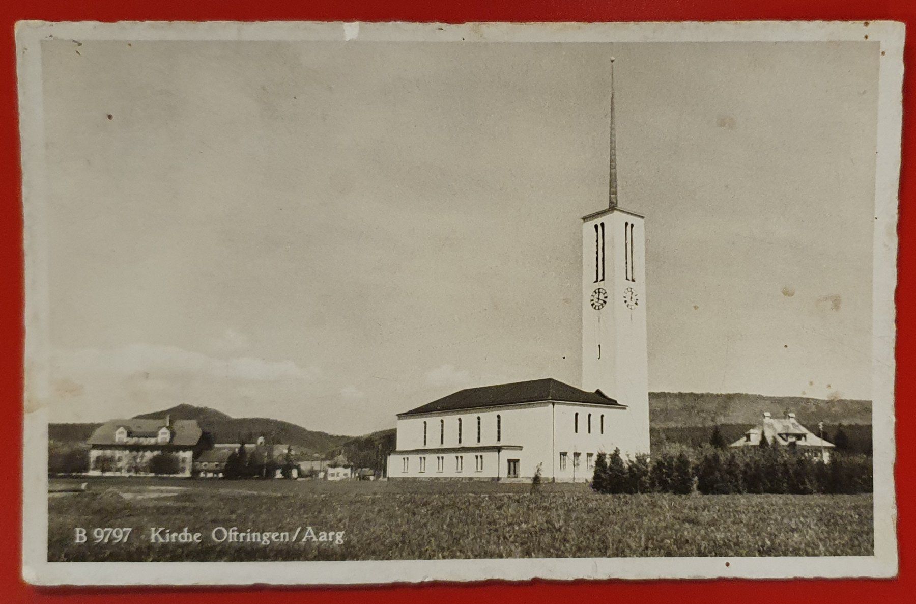 Ansichtskarten: Oftringen 1946 - Kirche – Gebraucht aus Kreuzlingen von Rschweiz1