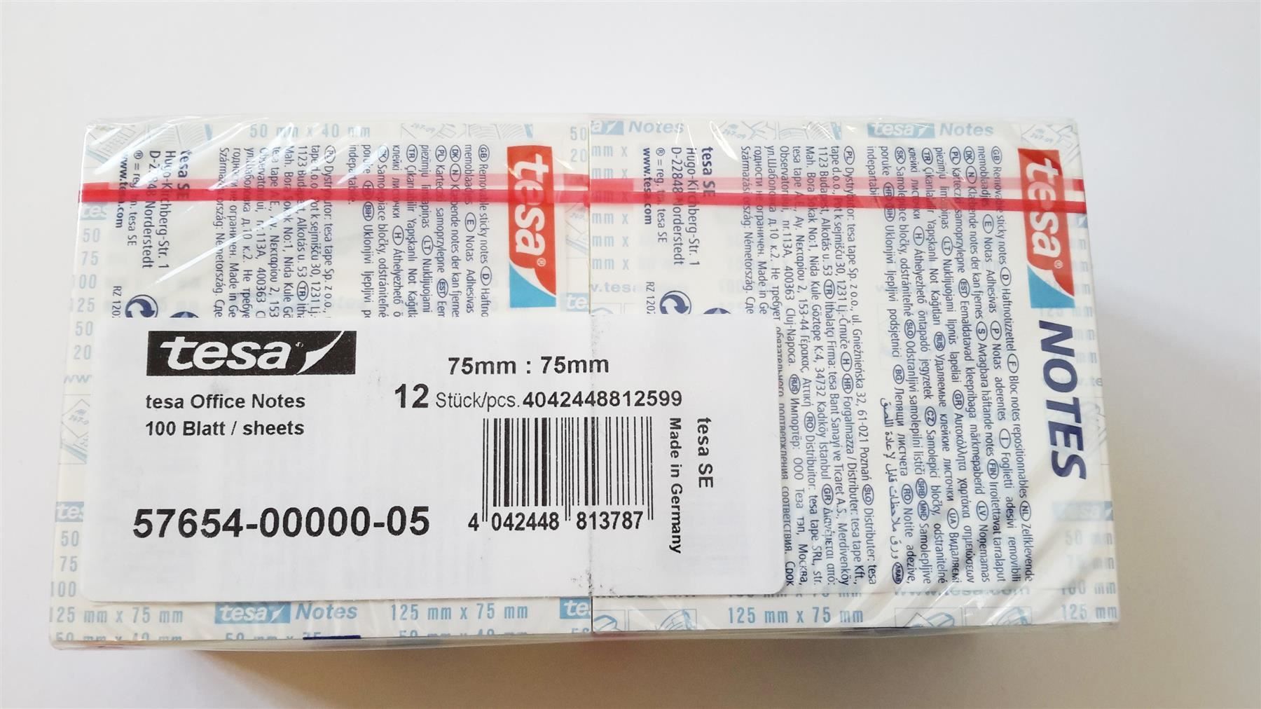 Schreibblöcke: Haftnotizen tesa 12x,  75 x 75mm, gelb – Neu und originalverpackt aus St. Gallen von cointec 3