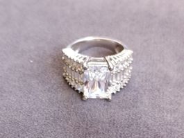 Magnifique bague cocktail en Argent 925 –