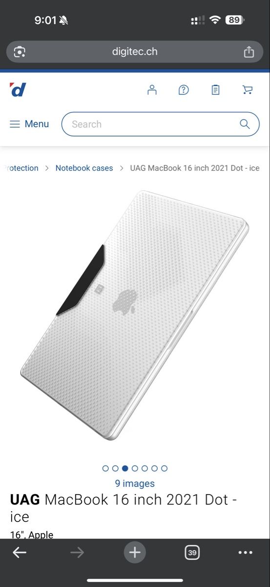 Apple Covers & Borse: UAG MacBook Pro 16" 2021 Dot Case - Ice -! – Usato da Steinhausen venduto da Carlo_SPro