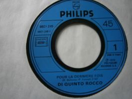 Vinyl-Single Di Quinto Rocco - Pour La Derniere Fois