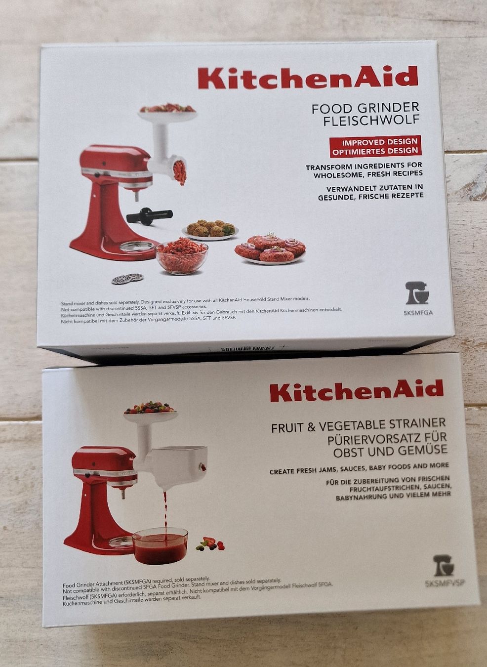 Kitchenaid Elettrodomestici da cucina: Kitchenaid-Set Fleischwolf und Püriervorsatz. Neu! – Nuovo e nell'imballaggio originale da Suhr venduto da Sbume
