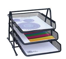 Papierablage A4 Metall schwarz 3-fach  sehr guter Zustand 