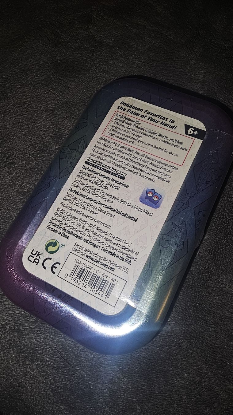 Pokémon Carte collezionabili: Pokémon Mini Tin Prismatic Evolution – Nuovo (secondo la descrizione) da Zollikofen venduto da TonisRetroResale 1