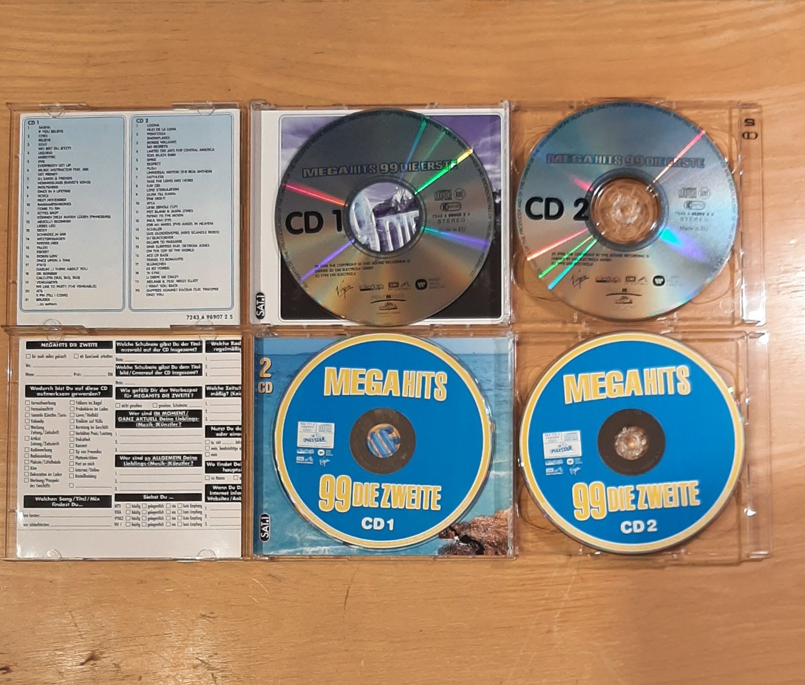 CD: Megahits 99 Die Erste/Zweite, 2x 2CD Hit Compilation Sampler – Usato da Schönenberg TG venduto da breiti12 3
