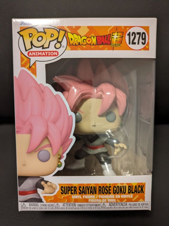 Figura Pop Dragon Ball Z Super Saiyan Rose Goku - Edición Exclusiva De Vinilo, 9 Cm