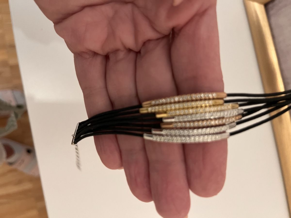 Swarovski Bracciali & Braccialetti: Swarovski Armband dreifarbig – Usato da Regensdorf venduto da cor_72rm 4