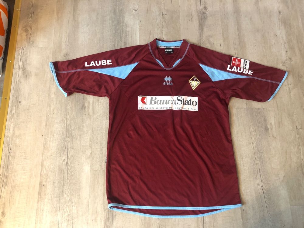 Maillot Domicile AC Bellinzona 2011-12 – Erreà Taille L, Numéro 21 (occasion)