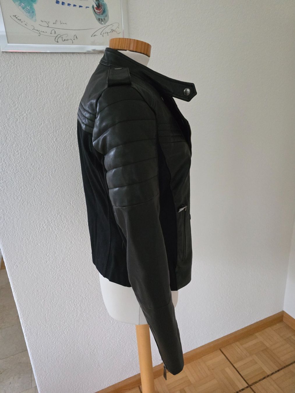 Pinko Giacche: Pinko Leder/Stoff Bikerjacke Gr. 34 – Usato da Bottmingen venduto da sandy_2 4