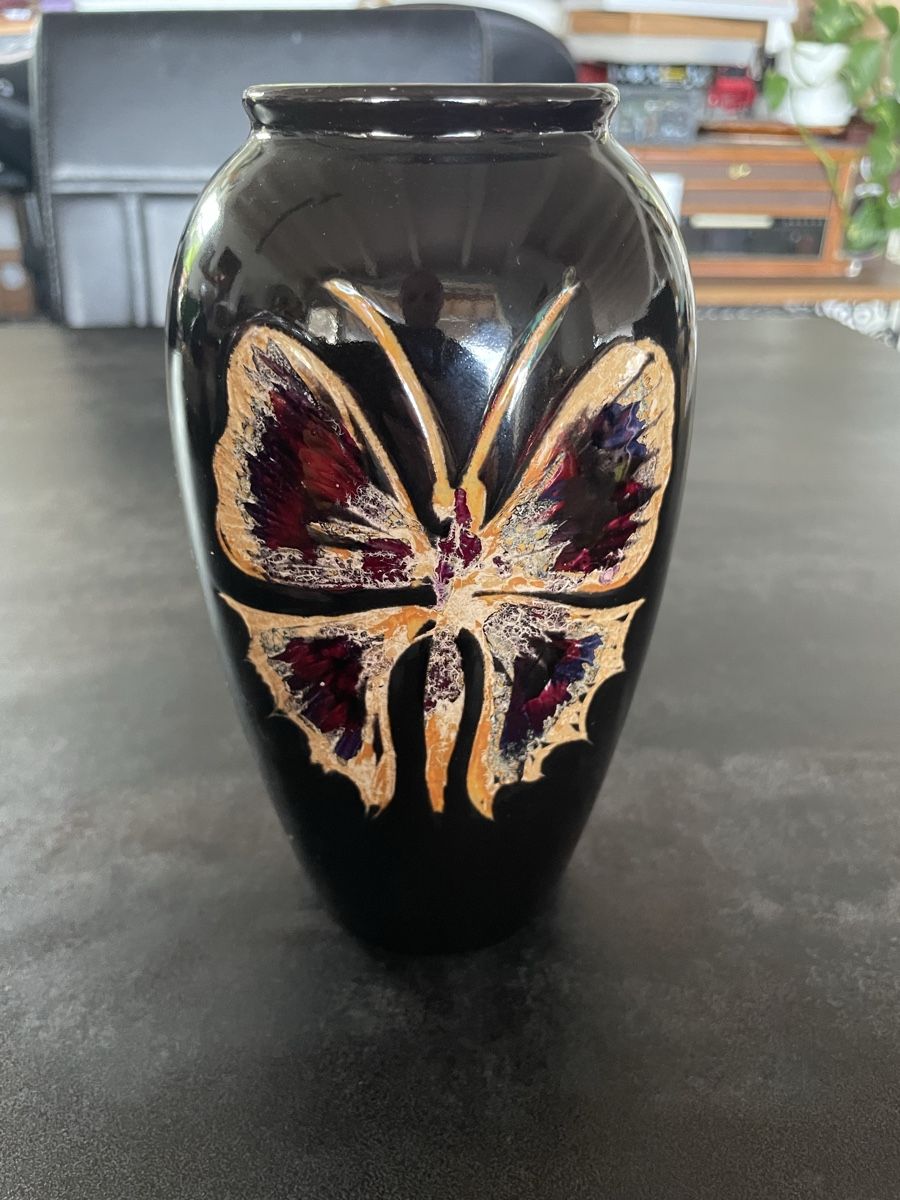 Vasen & Gefässe: Vase Papillon Vintage Céramique Scheurich – Gebraucht aus Vallamand von Bricbracbroc82 1