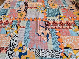 Jersey Baumwollstoff mit Blumenmuster