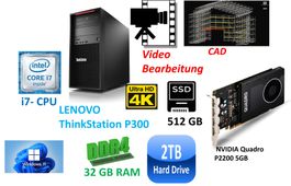 P300 Workstation i7-CPU 32GB RAM Quadro P2200 2,5TB Speicher