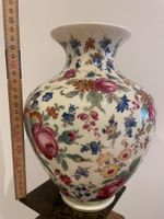 Antike Vase Thomas Bavaria mit floralem Muster, ca. 1933