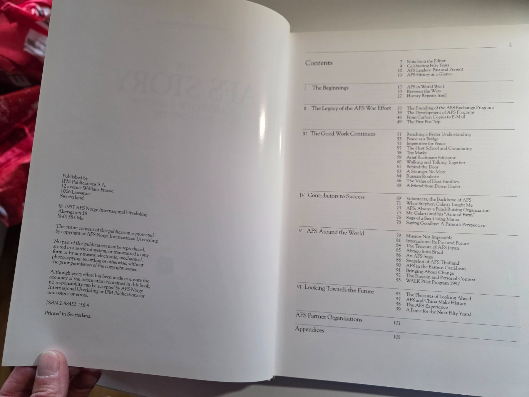 Libri: The AFS Story - Intercultural Programs - 1997 – Usato da Walterswil BE venduto da Lonitti 2