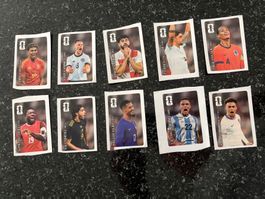 10 Coca-Cola Panini Fussball WM-Sticker