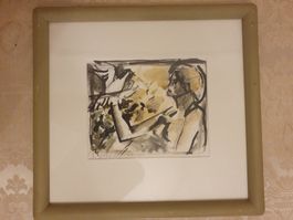 Original Skizze Jost Blöchliger Sammlerstück